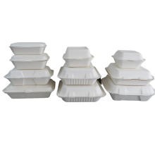 Biodegradable Restaurant Fast Food Packaging Boxes Paper Eco-friendly Disposable Round Fish Dish Dishes & Plates